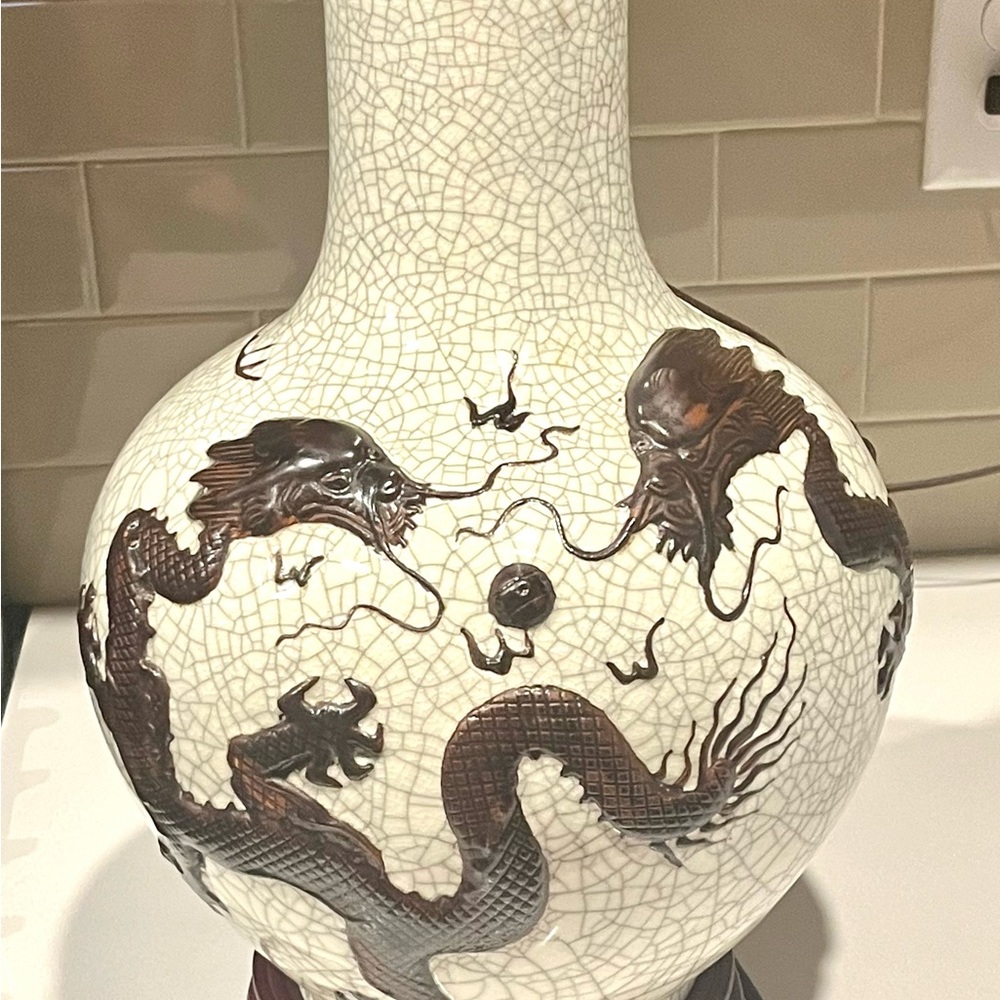 Antique Chinese Vase turned into Lamp